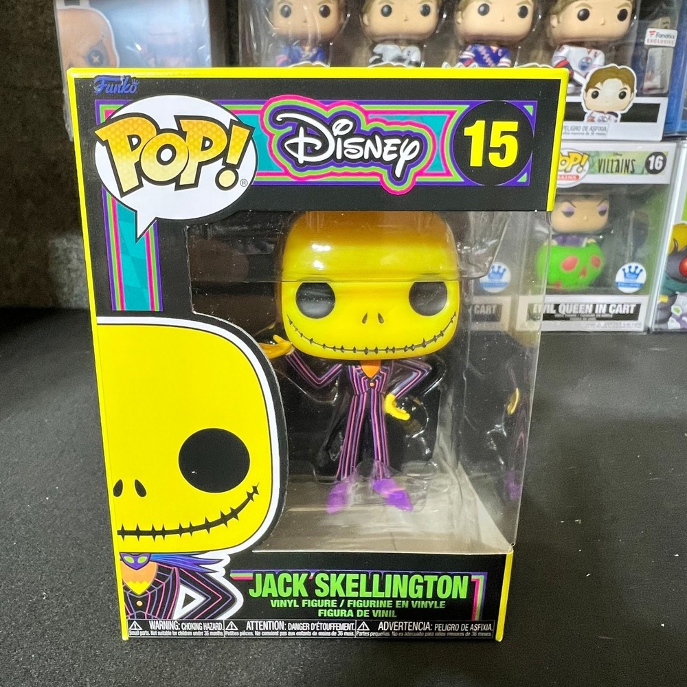 Funko Pop Disney Jack Skellington 15 Blacklight Nightmare Before Christmas Vinyl